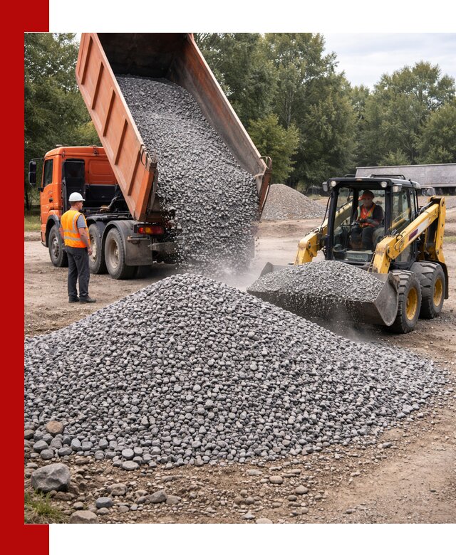 Купить гранитный щебень фракции 5–10 в Озёрске с доставкой
