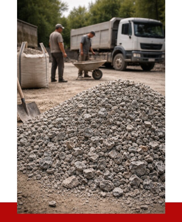 Гранитный щебень фракция 20-40 в Озёрске от 3245 руб. ПРОНЕРУДОзр