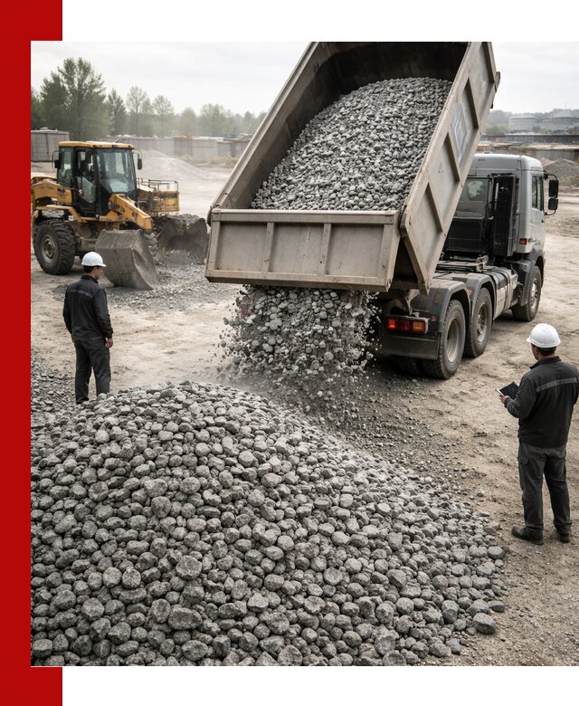 Доставка гранитного щебня фракции 20-40 в Озёрске
