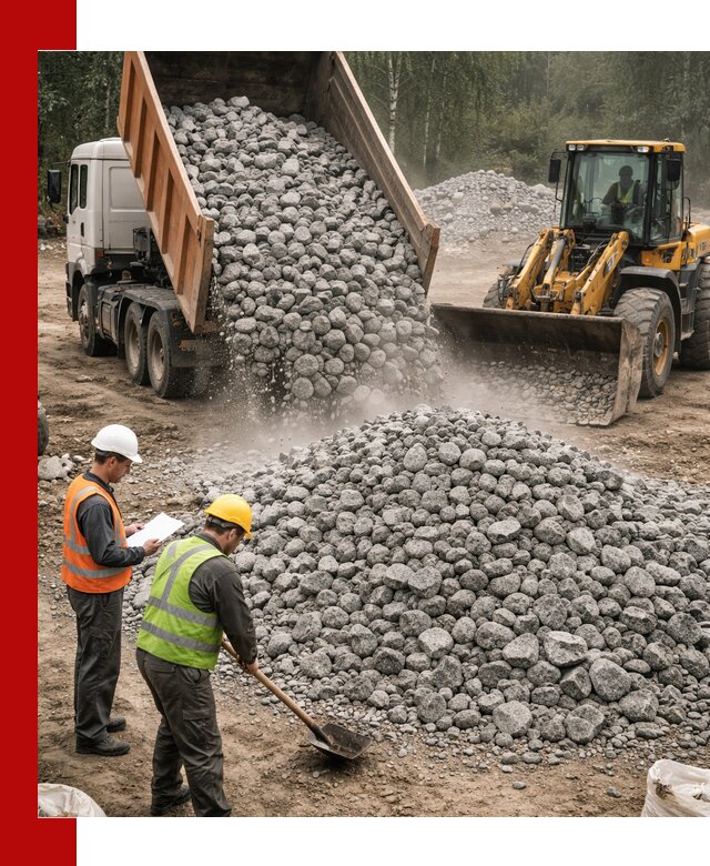 Гранитный щебень фракция 70-150 доставка в Озёрске