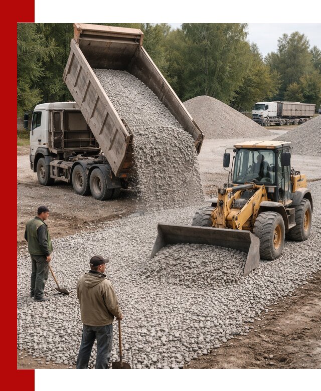 Купить гравийный щебень фракция 20-40 в Озёрске с доставкой