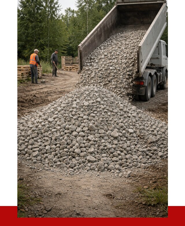 гравийный щебень фракция 70-120 в Озёрске от 2485 р. ПРОНЕРУДОзр