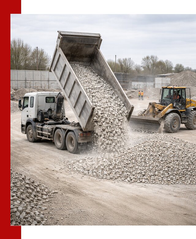 Доставка и продажа известнякового щебня в Озёрске