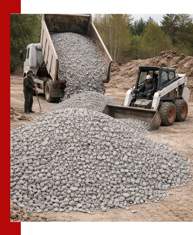 Доставка доломитового щебня в Озёрске напрямую от карьера