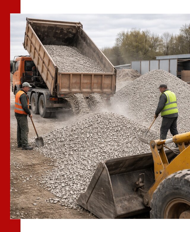 Доломитовый щебень фракции 5-20 с доставкой в Озёрске