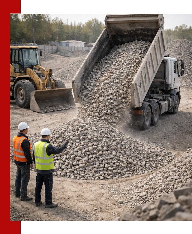 Вторичный щебень фракция 40–70 доставка в Озёрске