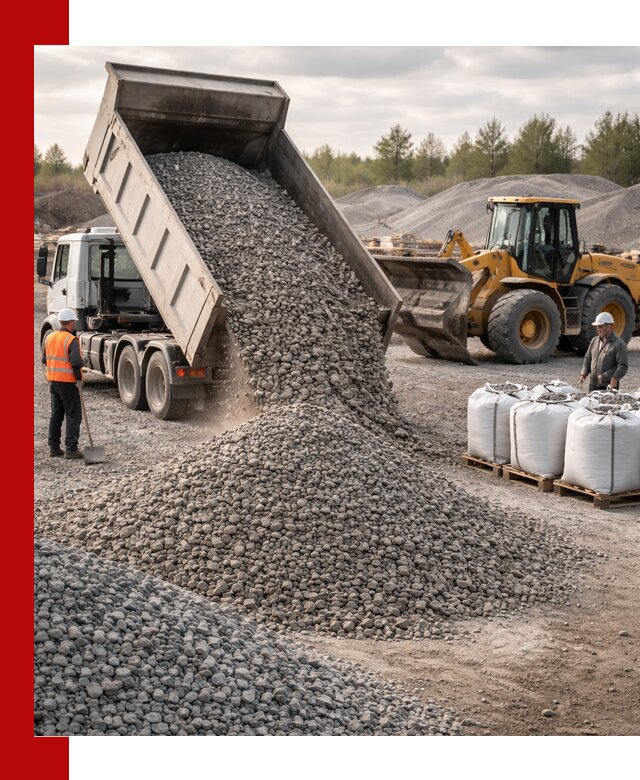 Бетонный щебень фракция 5–20 с доставкой в Озёрске