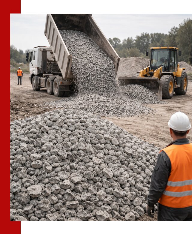 Доставка бетонного щебня фракции 20-40 в Озёрске