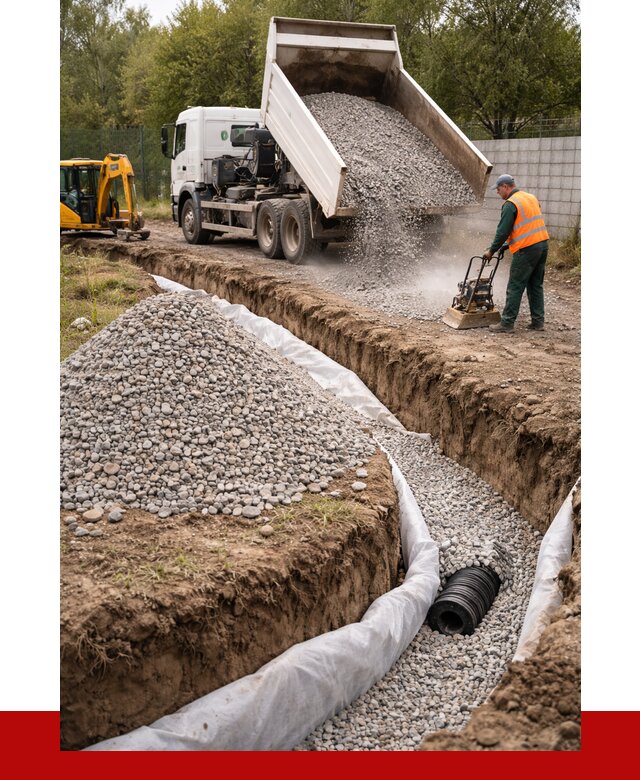 Щебень для дренажа в Озёрске от 1876 р., ПРОНЕРУДОзр доставка