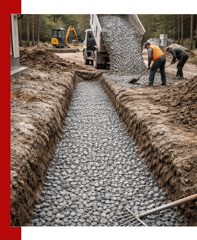 Щебень для дренажа с доставкой в Озёрске высокого качества