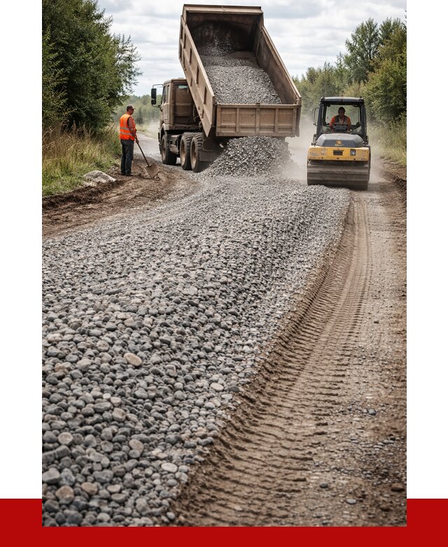 Щебень для отсыпки дороги в Озёрске от 2738 р. ПРОНЕРУДОзр