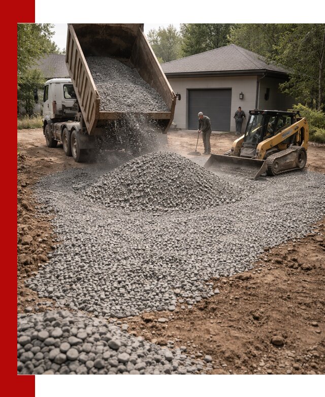 Щебень для парковки в Озёрске: доставка и укладка качественного материала