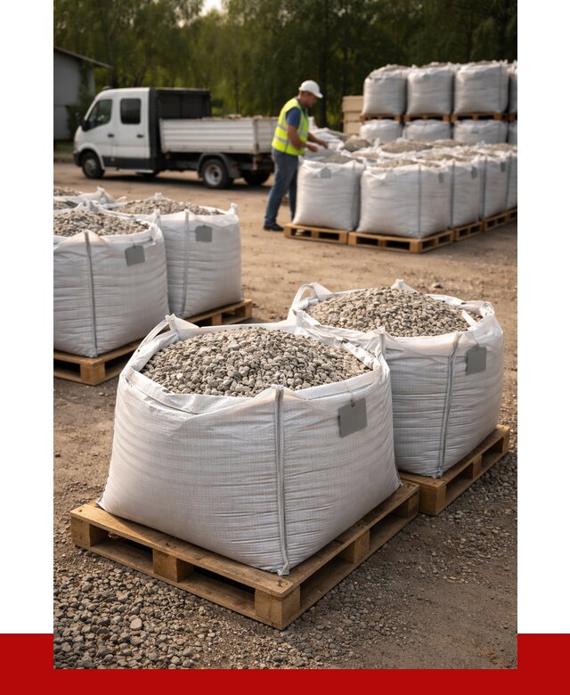 Щебень в мешках с доставкой в Озёрске от 4260 р. | ПРОНЕРУДОзр