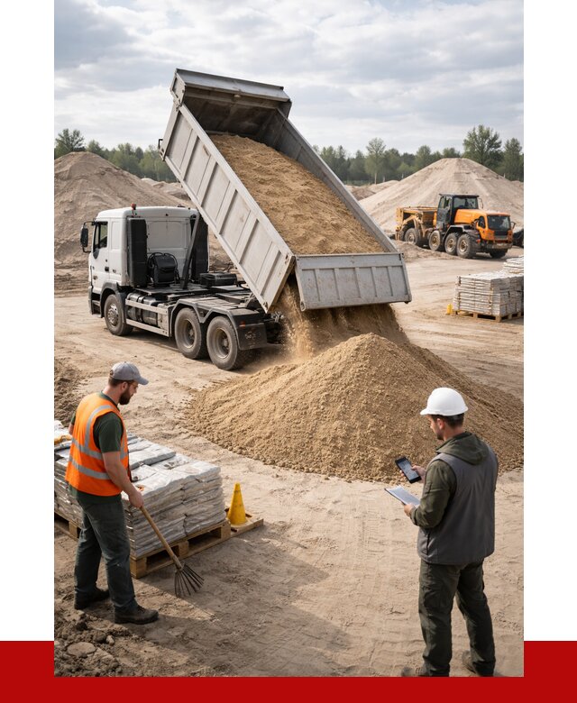 Карьерный песок с доставкой в Озёрске от 3651 р. ПРОНЕРУДОзр
