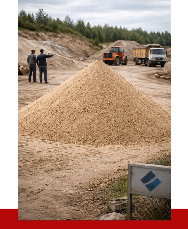 Карьерный песок навалом в Озёрске от 1826 р. | ПРОНЕРУДОзр