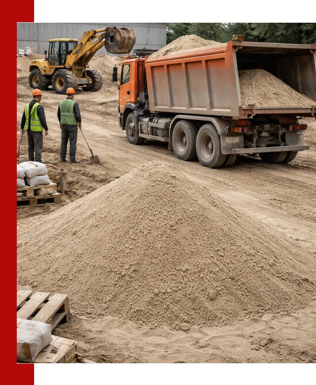 Доставка и продажа мытого речного песка в Озёрске