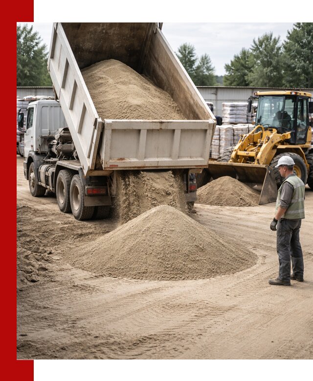 Поставка и доставка песка для бетона в Озёрске