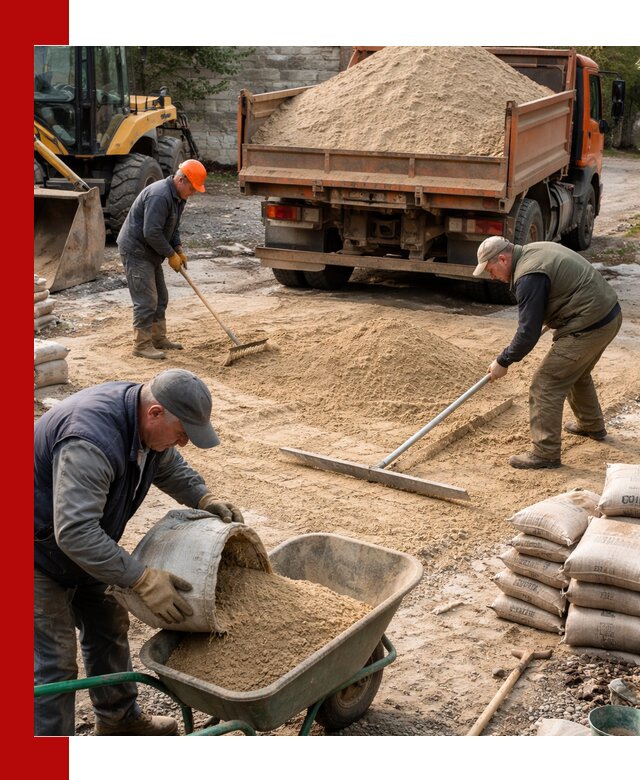 Поставка песка для стяжки в Озёрске с быстрой доставкой