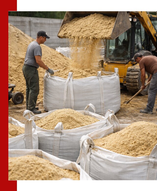 Поставка качественного песка для кладки в Озёрске