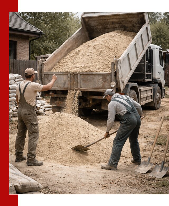 Песок для штукатурки с доставкой в Озёрске качественный и чистый