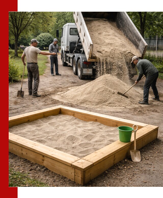 Песок для песочницы с доставкой в Озёрске недорого и чистый