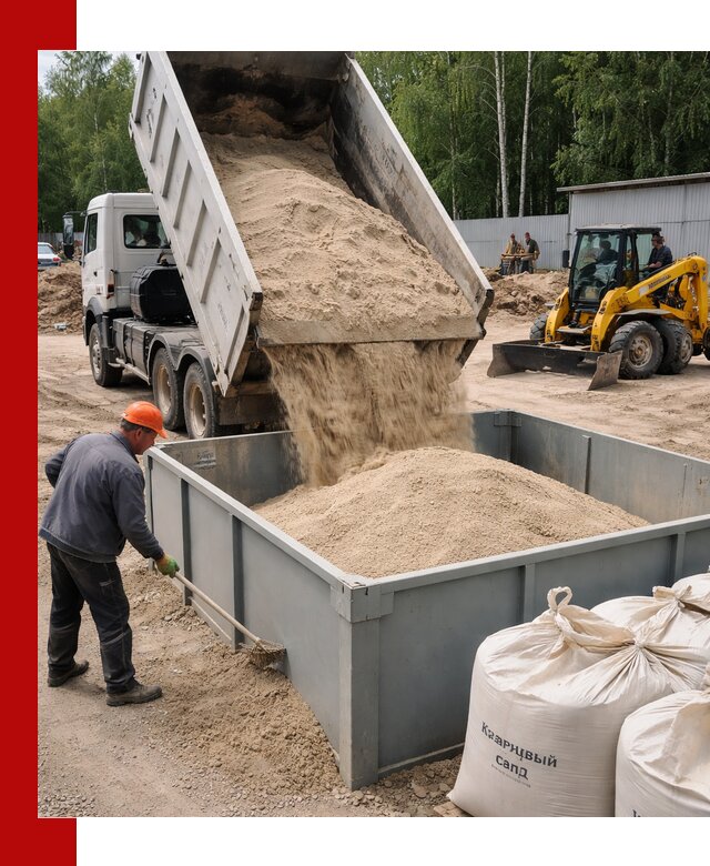 Кварцевый песок для фильтра в Озёрске — доставка и качество