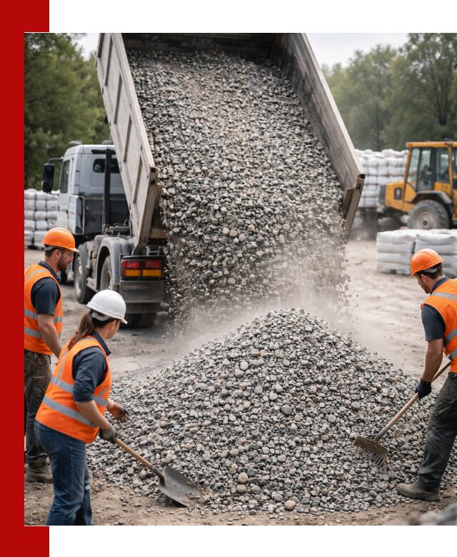 Доставка гравия и камня в Озёрске оптом и в розницу
