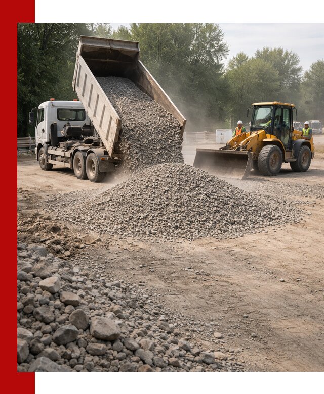 Гравий фракция 5–20 доставка в Озёрске оптом и в розницу