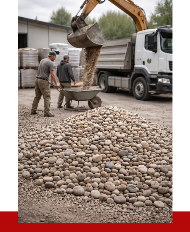 Галька декоративная в Озёрске от 3245 р. за куб | ПРОНЕРУДОзр