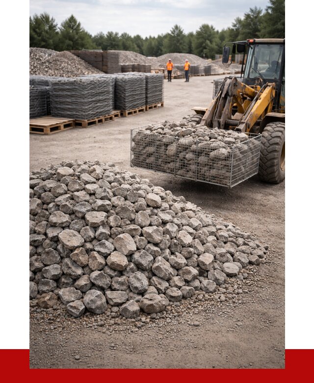 Камень для габионов фракция 70-150 в Озёрске от 4260 р. | ПРОНЕРУДОзр