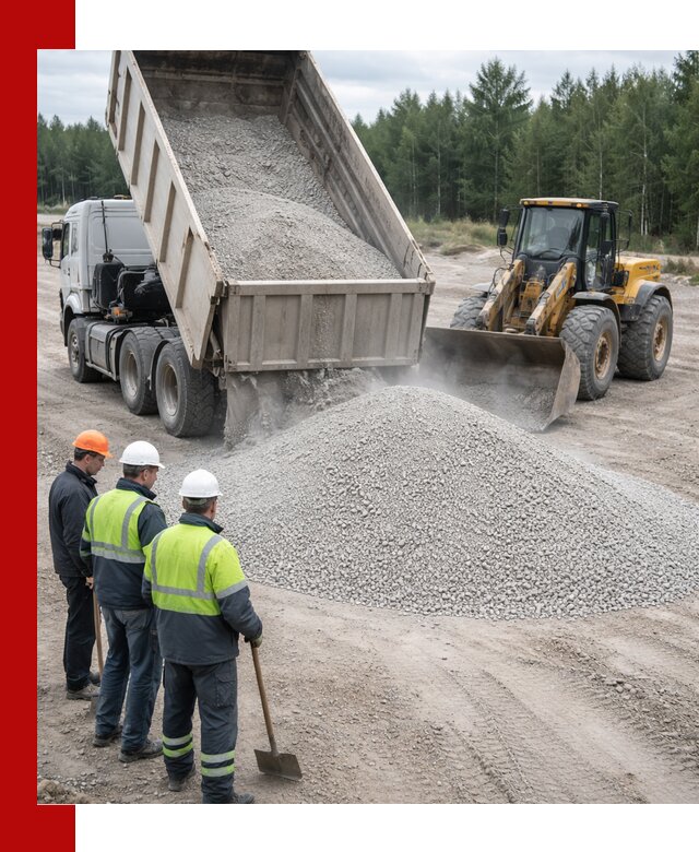 Известняковый отсев 0-5 доставка в Озёрске быстро и выгодно