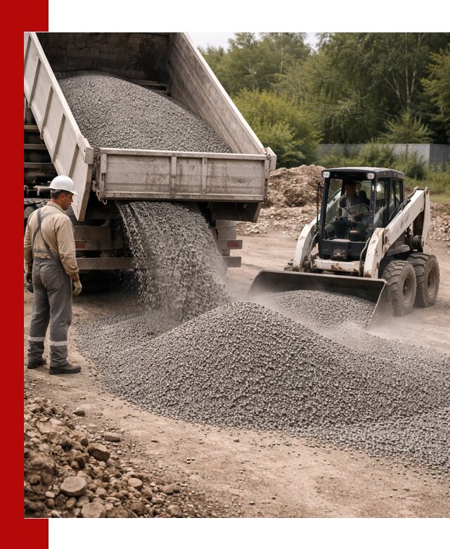 Доставка гравийного отсева 0-5 в Озёрске оптом и в розницу