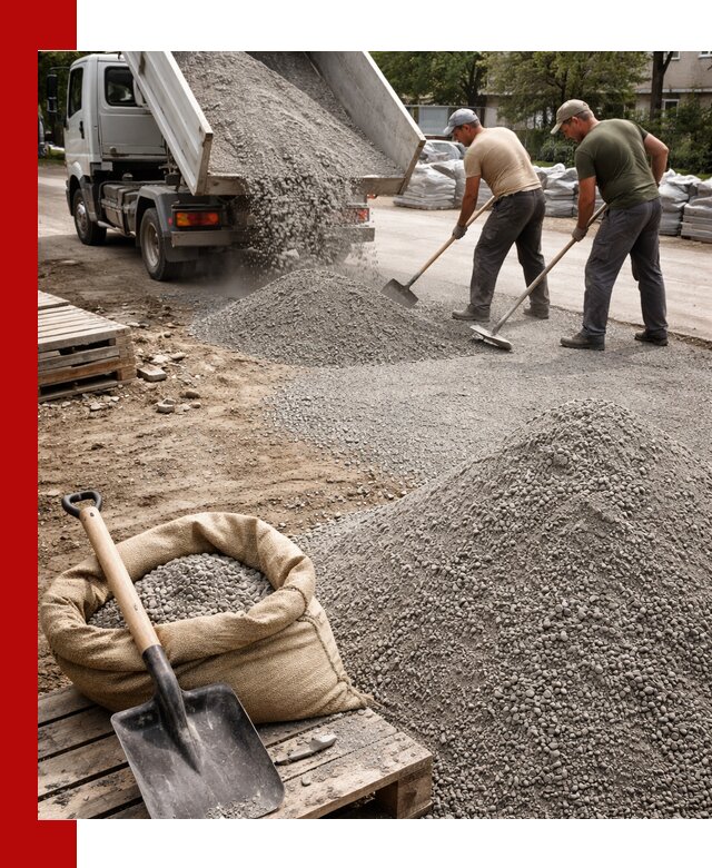 Отсев для тротуарной плитки в Озёрске — доставка и укладка