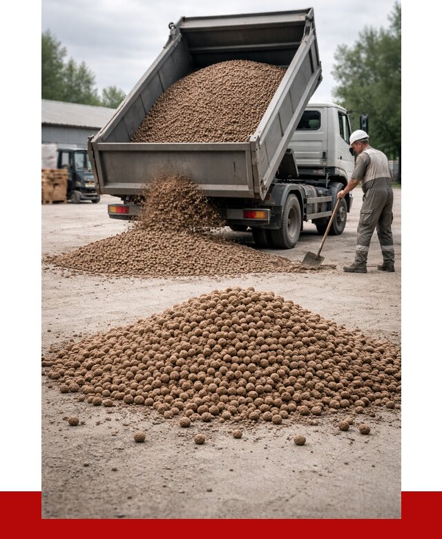 Керамзит с доставкой в Озёрске от 4260 р. за м3 | ПРОНЕРУДОзр