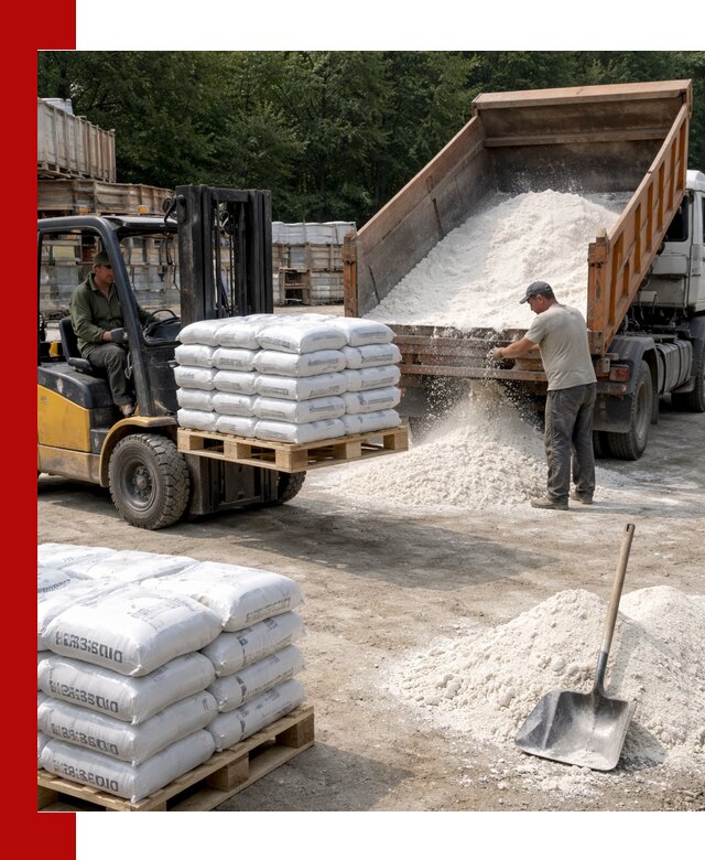 Доставка строительной извести оптом и в розницу в Озёрске