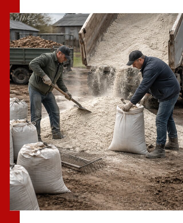 Доставка извести пушонки в Озёрске оптом и мелким оптом