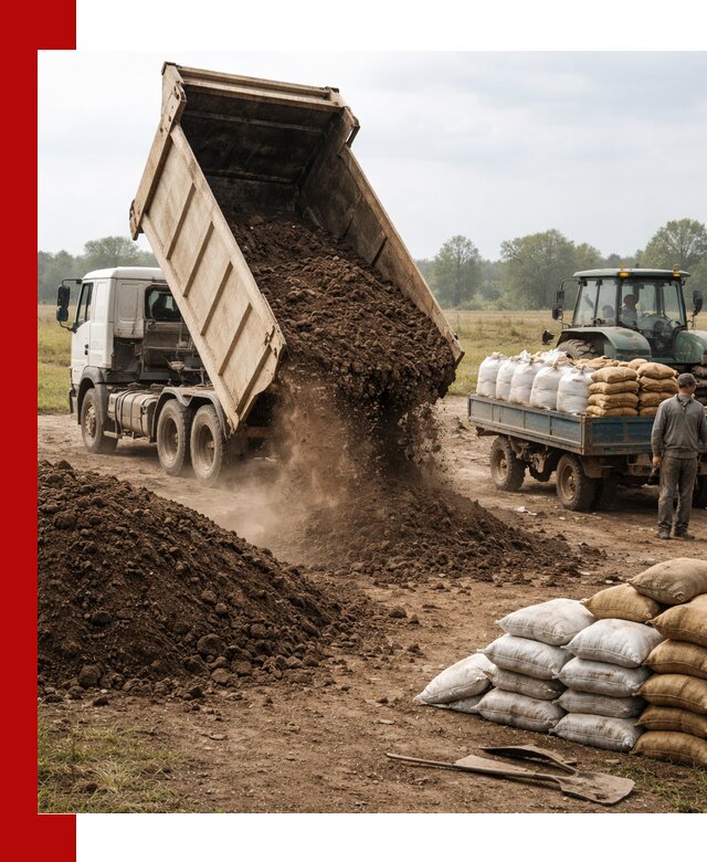 Доставка грунта и удобрений оптом в Озёрске для сельхоз и строительства
