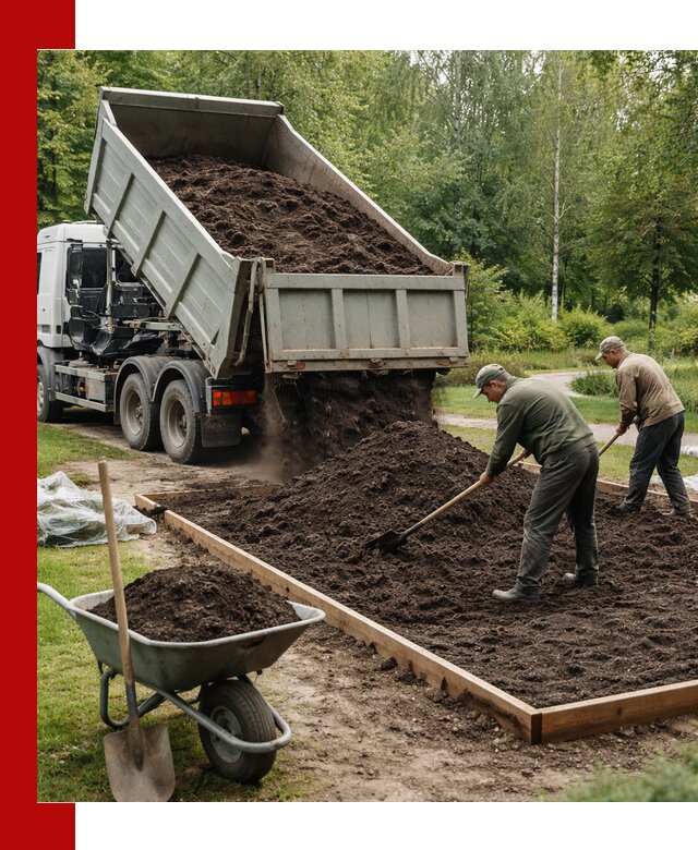 Доставка грунта для озеленения и благоустройства в Озёрске