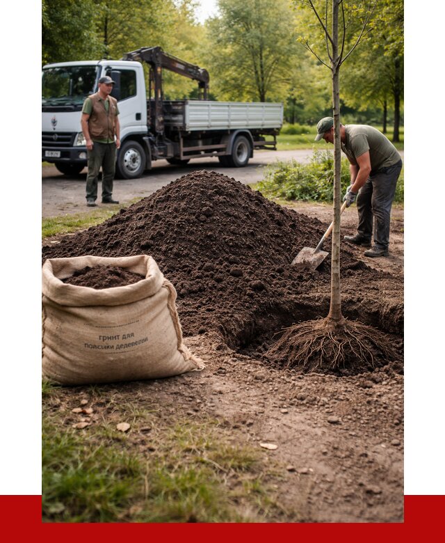 Грунт для посадки деревьев в Озёрске от 1217 р. | ПРОНЕРУДОзр