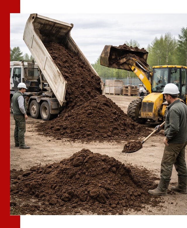 Доставка торфа оптом и в мешках в Озёрске