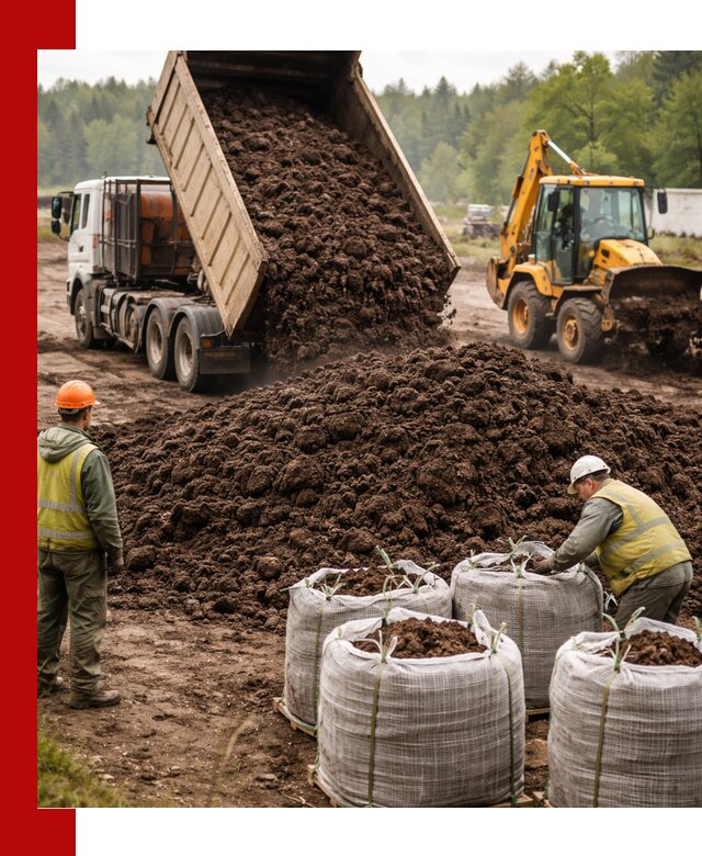 Доставка нейтрального торфа в Озёрске оптом и в розницу