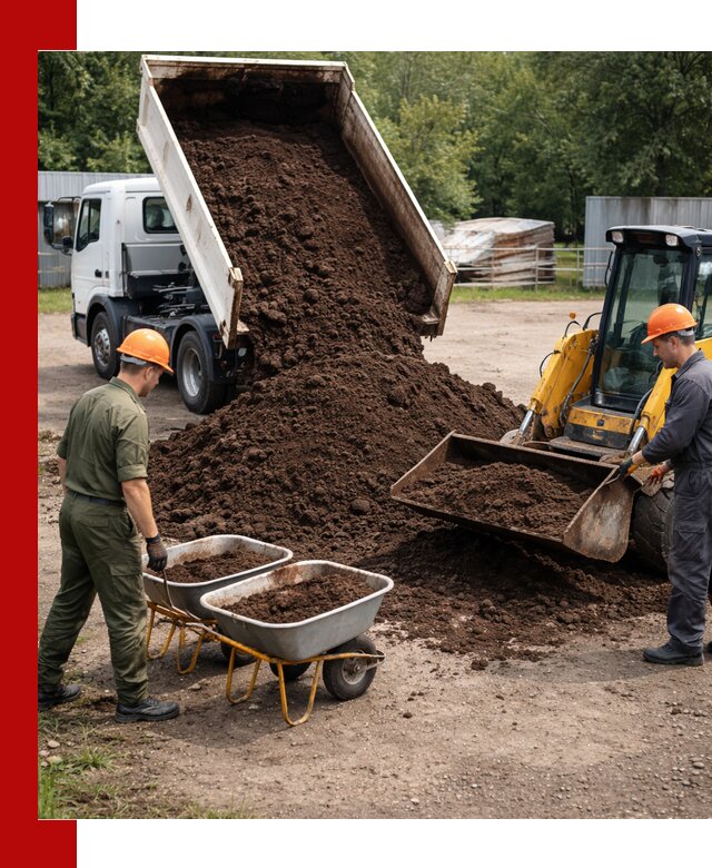 Доставка торфо-земляной смеси в Озёрске для огорода и ландшафта
