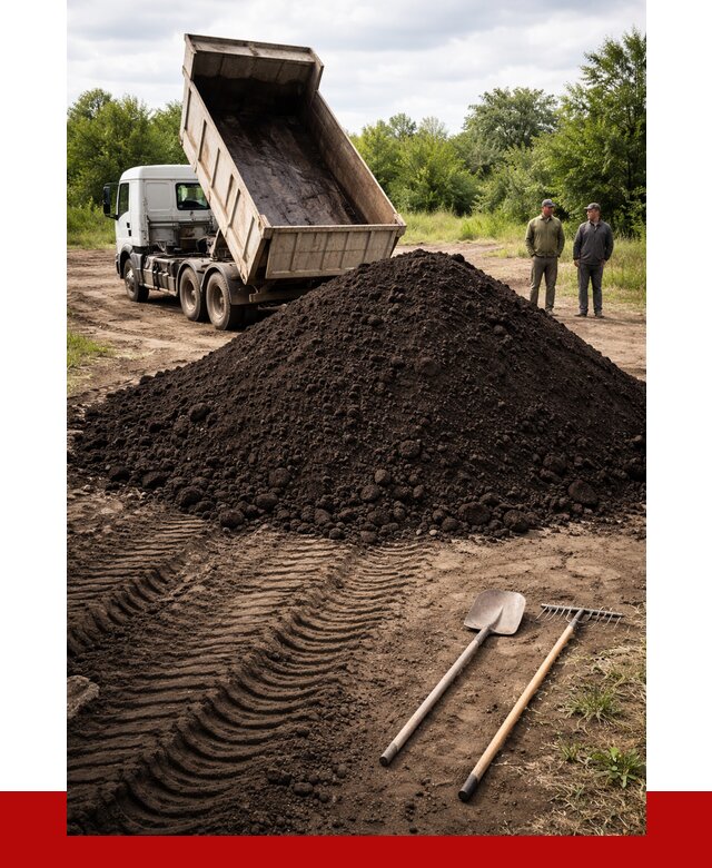 Купить чернозем навалом в Озёрске от 1217 р. за куб | ПРОНЕРУДОзр