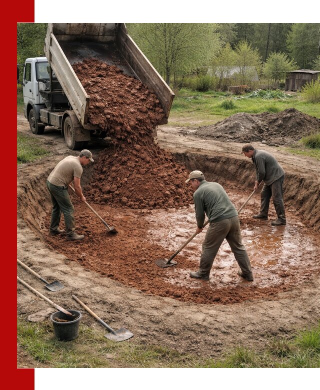 Купить качественную глину для пруда в Озёрске