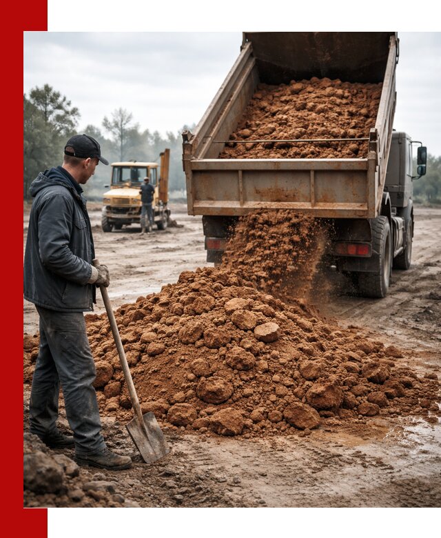 Глина для засыпки в Озёрске с доставкой самосвалами