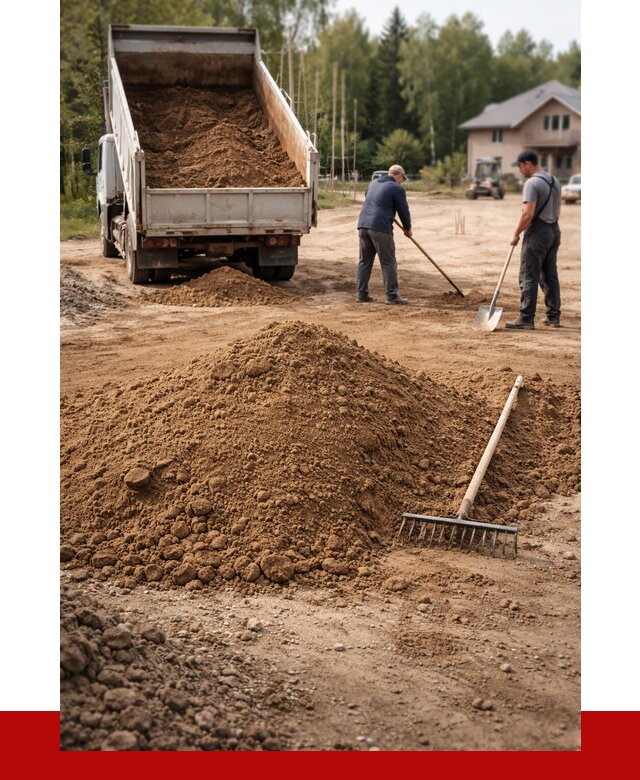 Суглинок для планировки в Озёрске с доставкой от 4260 р. | ПРОНЕРУДОзр