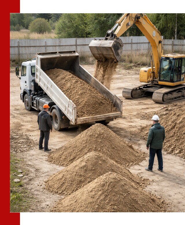 Доставка супеси вагонными и автопартиями в Озёрске