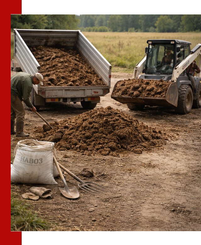 Доставка конского навоза в Озёрске с разгрузкой и доставкой на объект