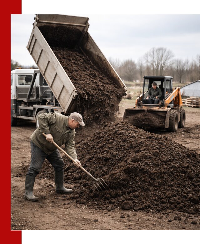 Доставка и продажа перегноя в Озёрске быстро и дешево