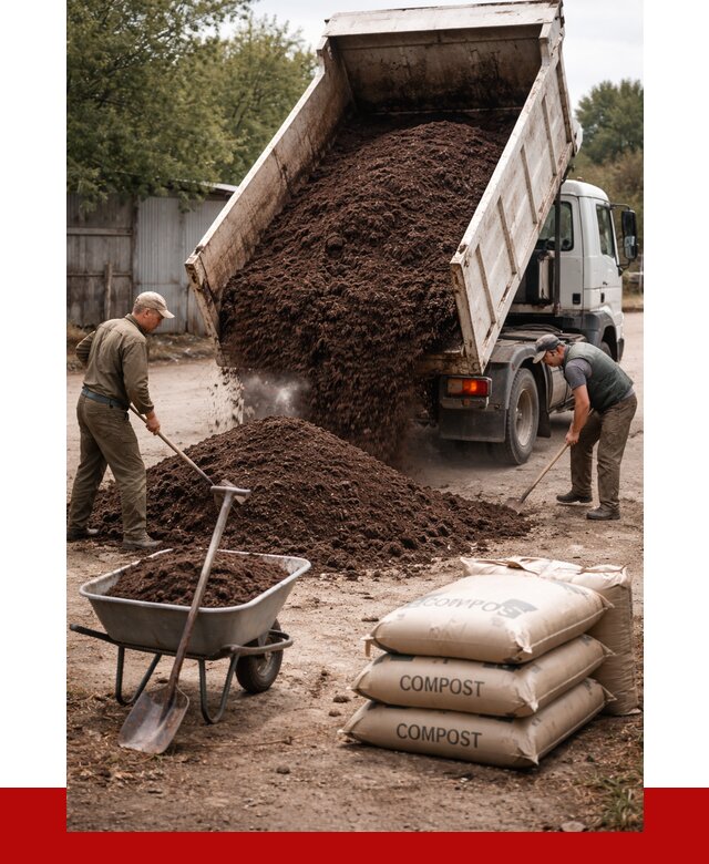 Купить компост в Озёрске от 4260 р. за куб с доставкой | ПРОНЕРУДОзр